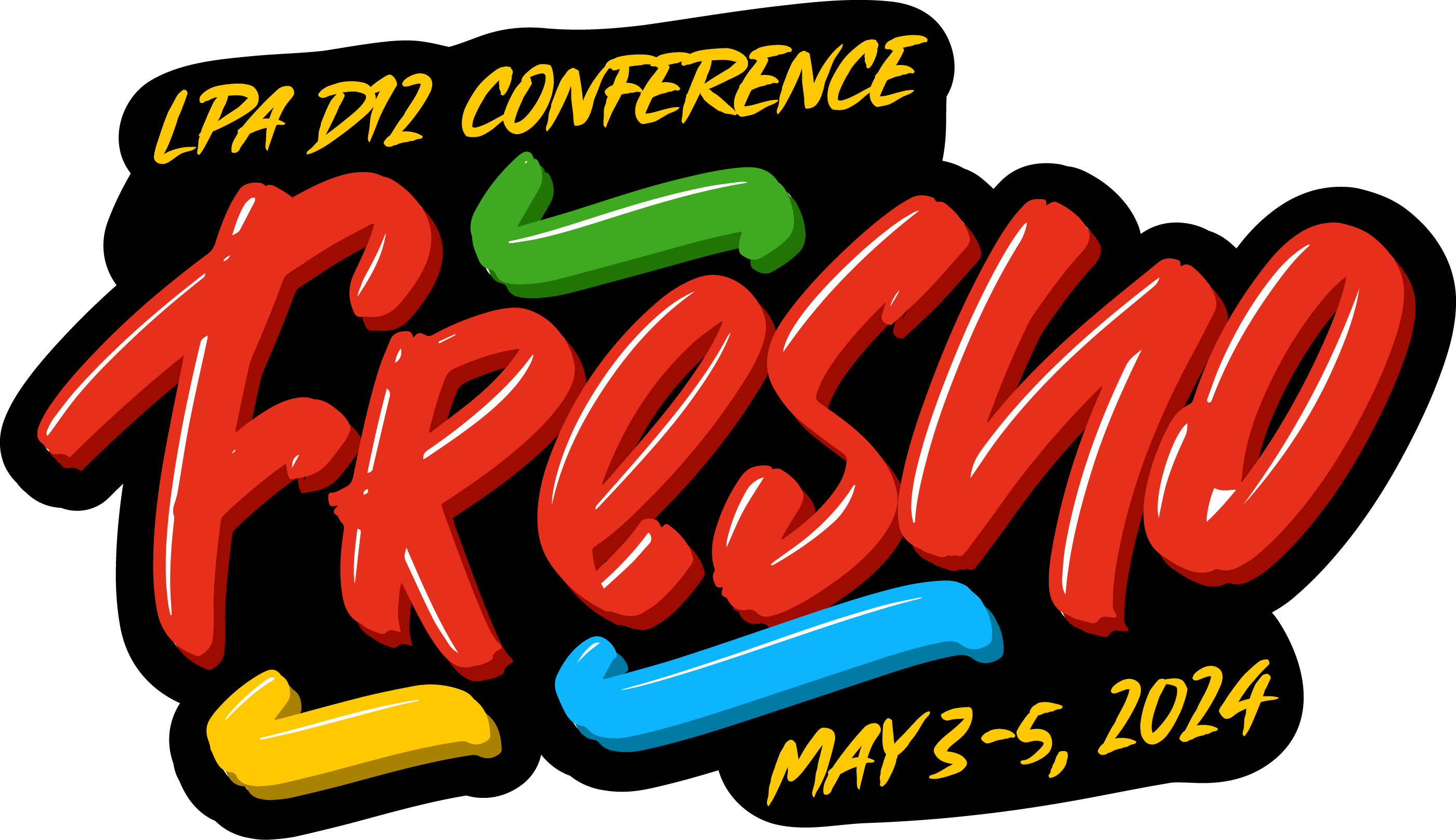 Logo of the LPA District 12 Conference (May 3-5, 2024)  Fresno, CA.